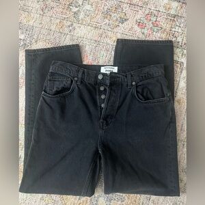 Reformation Casey Relaxed Mid Rise Straight Jeans